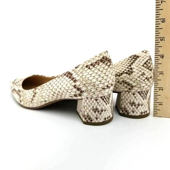 Franco Sarto Womens Global Faux Leather Snake Print Low Heels Shoes Size 7.5 M - Picture 5 of 12